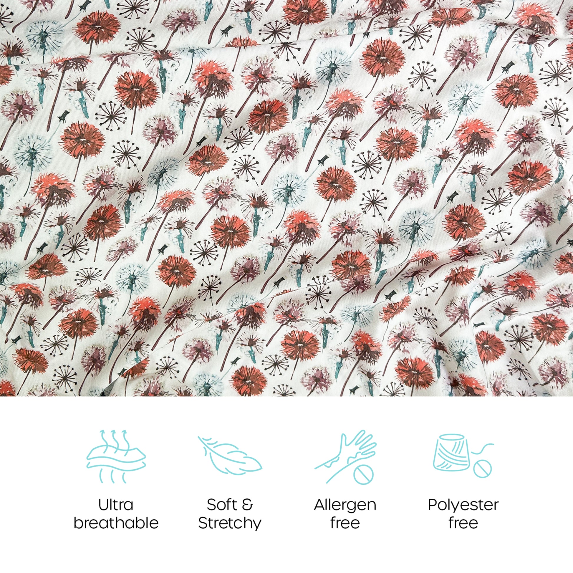 Ultra-soft, stretchy travel crib sheets made from organic cotton, machine washable and allergen-free