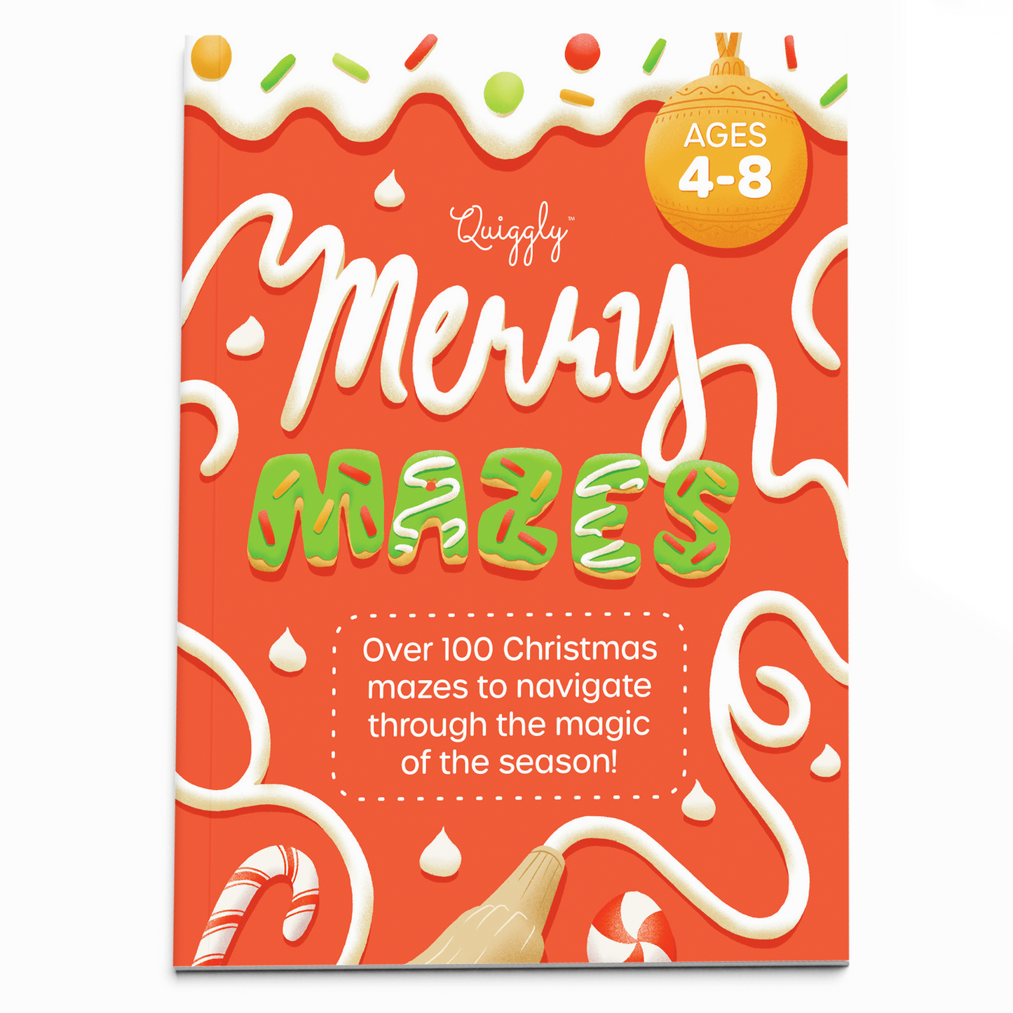 Quiggly Merry Mazes activity book for kids ages 4–8