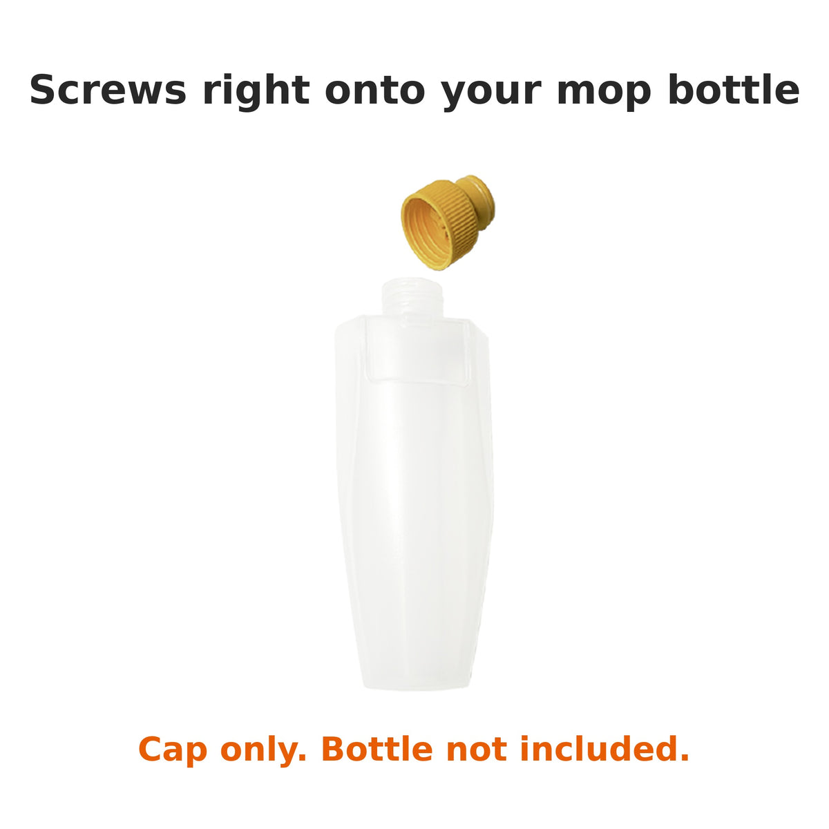 Replacement Bottle Cap + Mop Pad 2-Pack