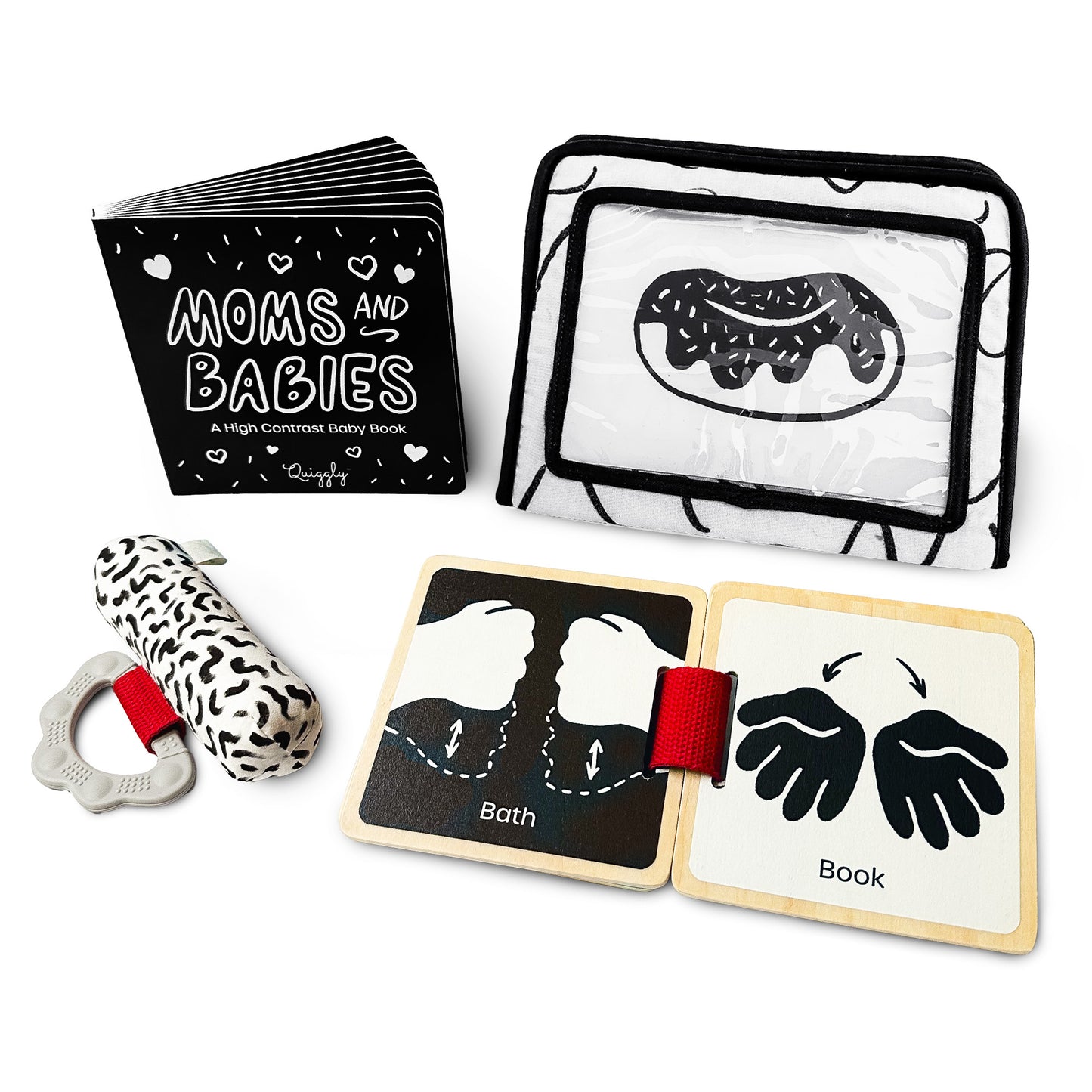 5-in-1 High Contrast Newborn Toy Set