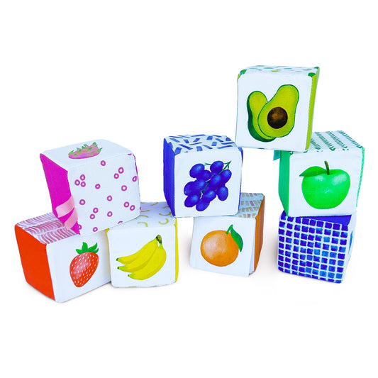 Rainbow Soft Fabric Baby Block Set