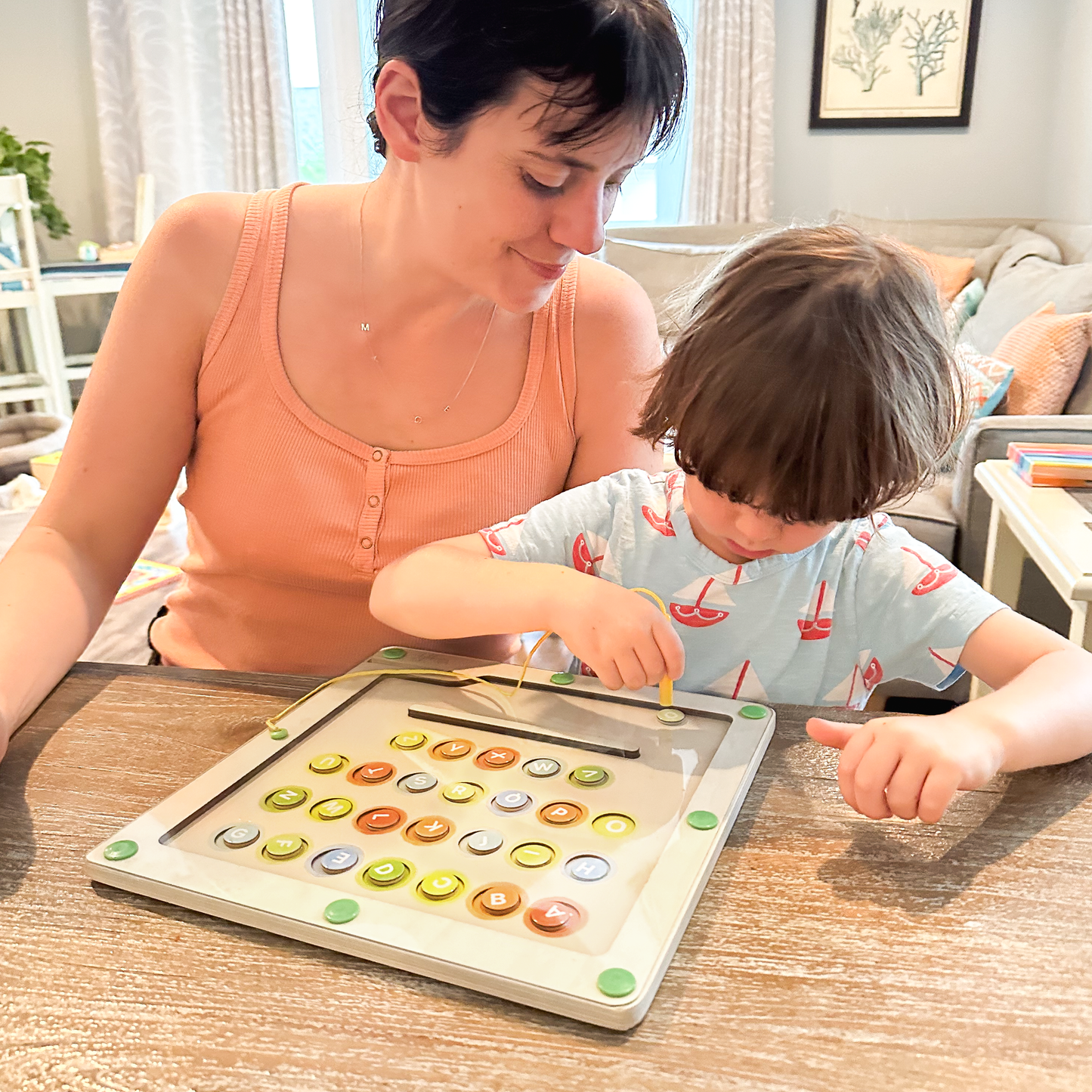 Magnetic Alphabet and Color Maze