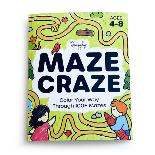 Quiggly Maze Craze activity book for kids ages 4–8