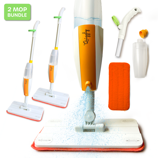 Quiggly Toddler Spray Mop - Two Mop Bundle