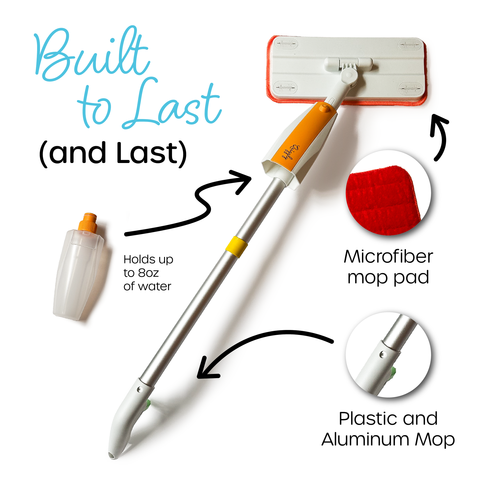 Lightweight toy mop made from premium materials, perfect for toddlers and kids